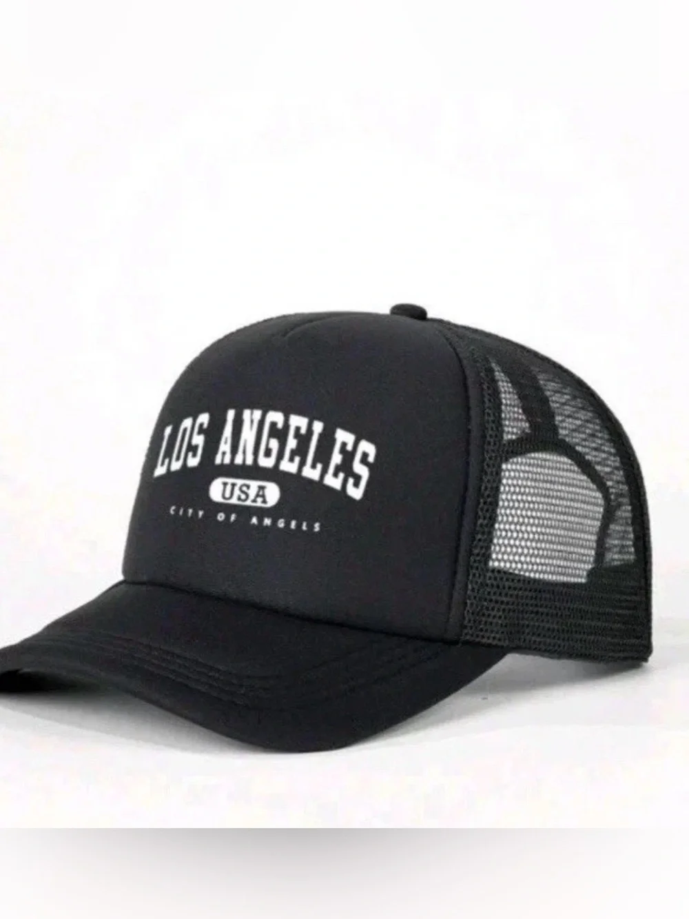 Los Angeles USA Black Trucker Cap - Picture 2 of 5